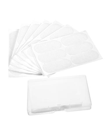 SEWACC 60pcs Ear Bagged Vertical Ear Tape Ear Supply Boxed Portable Small face Ear Sticker Orthotics Earmuffs Cosmetics Ear Tape Make up Ear Stickers Earring Silicone Patches Erect Ears White 3.8x1.7cm