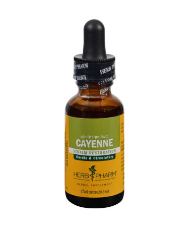 HERB Pharm Organic Cayenne Extract, 1 FZ