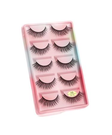 UAMOU Mink Eyelashes 10/50/100 Boxes Fluffy 3D Mink Lashes Makeup Natural Long Volume False Eyelashes Bulk Faux Cils Custom Cheerfully (Color : 5 Pairs X15CS Size : 10 Boxes)