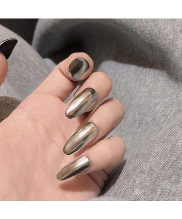 Buy Sethain Glossy Oval Press-On Nail Tips - 24 Piece Complete Set for Women & Girls | International Shipping - Buy Online on GoSupps.com