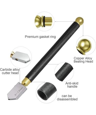 iJiZuo Glass Cutter Kit - Professional Pencil Style Oil Feed Tool for Glass, Tiles, Mirror & Mosaic - 2mm-20mm Cutting Head - Buy Online on GoSupps.com