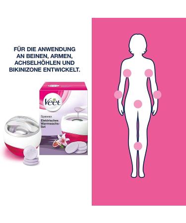 Veet Spawax Electric Warm Wax Set - 1 Device & 12 Wax Discs for Effortless Hair Removal | Buy Now Worldwide - Buy Online on GoSupps.com