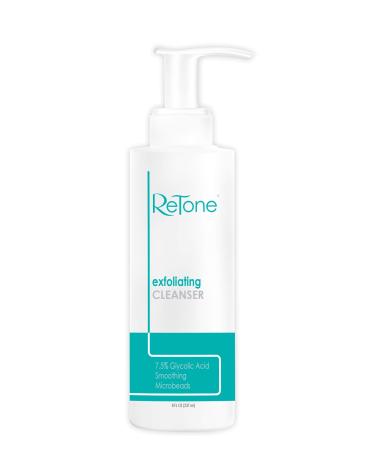 ReTone Keratosis Pilaris Exfoliating Body Cleanser Wash for KP treatment Body Acne - Gentle Glycolic acid wash to exfoliate and soften rough bumpy skin. (KP Wash)