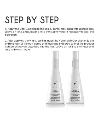 Vello Home Care Biomimetic Hair Fertilization Therapy - Combats Hair Loss & Restores Vitality - Set of 2 - Buy Online on GoSupps.com
