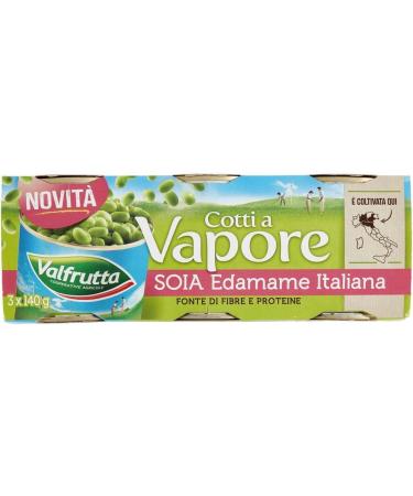 VALFRUTTA STEAMED EDAMAME SOYA 3 X 140 GR - Buy Online on GoSupps.com