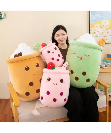 Bubble Tea Plush Pillow - Giant Boba Stuffed Animal Toy for Boba Lovers (Green 35cm) - Buy Online on GoSupps.com