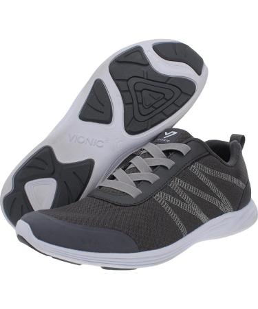 Vionic Women's Agile Shay Leisure Sneakers - Orthotic Insole Arch Support Walking Shoes for Active Women - Grey/Blue - Size 9 - Buy Online on GoSupps.com