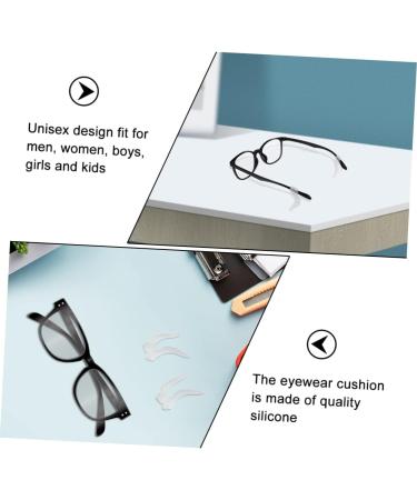 Uonlytech 30 Pair Anti-Slip Silicone Glasses Holder | Perfect for Glasses & Sunglasses - White - Buy Online on GoSupps.com
