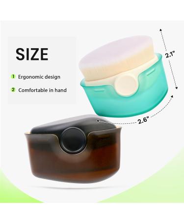 Yoseng Sunscreen Applicator Set for Kids - 2 Pack | Baby Sunscreen Brush with Protective Caps | Ideal for Liquid Foundation Powder Cream & Contour - Buy Online on GoSupps.com