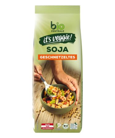 Biozentral it's veggie!Soy sliced |6 x 150 g |Protein-rich meat alternative made of 100% textured organic soy flour |Soy from Austria |Vegan |Simply and versatile to prepare soy -scattered 6 x 150g
