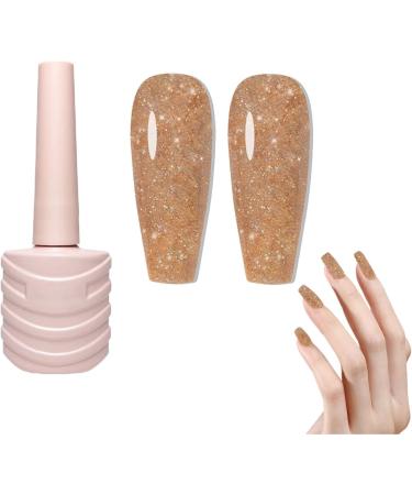 Sparkly Shiny Gel Nail Polish - Reflective Gel Nail Polish Charming Gel Nail Polish Art Varnish Manicure Soak Off LED Lamp for Beginners at Colorful Broken Drill Glue 02 - Buy Online on GoSupps.com