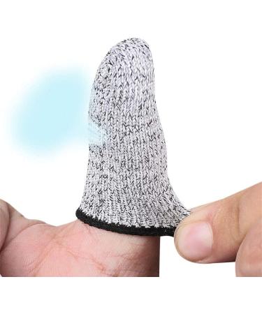 ZEPOHCK 10 Pcs Cut Resistant Protection Finger Cots Finger Sleeve Finger Cover Life Extender for Kitchen Work Sculpture Anti-Slip Reusable - Buy Online on GoSupps.com