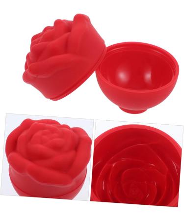 FRCOLOR 3pcs Rose Face Ice Tray - Silicone Ice Molds for Cooling Rollers & Facial Massager | Food Grade & Perfect for Cocktails - Buy Online on GoSupps.com