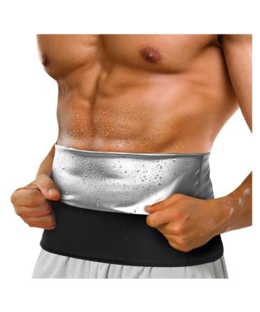 Back Support Back Brace Lumbar Support Waist Trainer Thermo Sweat Belt Girdle Corset Tummy Body Shaper Abdomen Fat Burning Back Support Belt(Silver XX-Large) XX-Large Silver