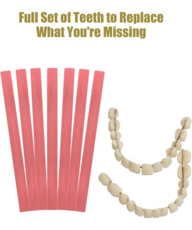 DIY Denture Fake Teeth - Temporary Top & Bottom Teeth for All Situations | Easy & Convenient - Buy Online on GoSupps.com