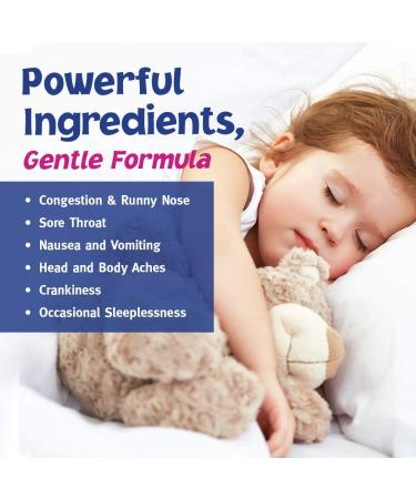 NatraBio Children's Cold & Flu Nighttime Relief - 1 fl oz (30 ml) - Buy Online on GoSupps.com