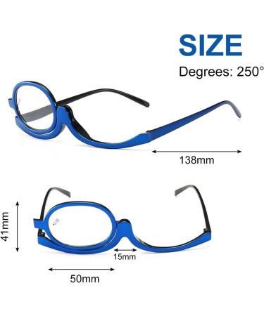Foldable Makeup Reading Glasses for Women - +2.5 Presbyopia Visual Aid | Stylish & Functional - Buy Online on GoSupps.com