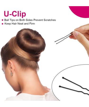 URAQT 4 Pcs Hair Bun Maker Set with 10 Hair Pins - Easy French Hairstyle Doughnut Styling Tool for Girls and Women - Buy Online on GoSupps.com