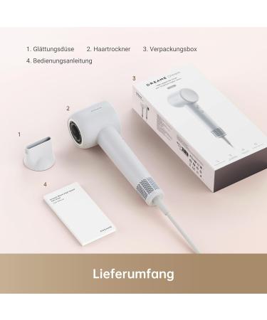 Dream Hair Gleam Hair Dryer | High-Speed 110 000 RPM 65m/s Airflow 200 Million Negative Ions | Lightweight & Controlled Temperature for Perfect Styling - Buy Online on GoSupps.com