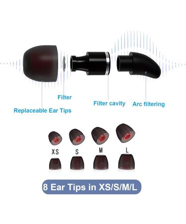 Premium Noise Cancelling Ear Plugs for Sleeping | Washable Hearing Protection for Travel Concerts Motorcycles & More - Black - Buy Online on GoSupps.com