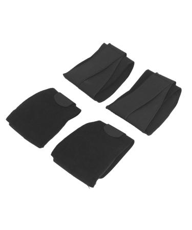 ZJchao Arch Support Inserts Braces Elastic Reduce Soreness 2 pairs for Women Men Flat Feet Black PP SBR nylon