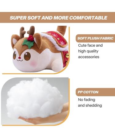 LAIBUY Cat Plush Pillow - Soft Kawaii Kitten Anime Hugging Pillow Cute Stuffed Animal Toy for Kids - Birthday and Christmas Gift (Deer) - Buy Online on GoSupps.com
