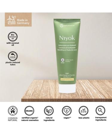 Natural Fluoride-Free Coconut Oil Toothpaste | Peppermint & Lemon | 75ml - Shop Internationally - Buy Online on GoSupps.com