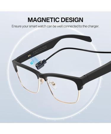 Charger for Smart Glasses 2.6ft Magnetic USB Charging Cable Replacement Power Cord - Black | International Shipping Available - Buy Online on GoSupps.com