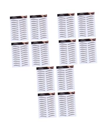 Beavorty 12 Pcs Eyebrow Stickers Stick on Eyebrows False Eyebrows Cosmetics 4d Make up Makeup Tools