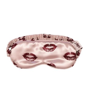 Slip Silk Sleep Mask, Berry Kiss (One Size) - 100% Pure Mulberry 22 Momme Silk Eye Mask - Comfortable Sleeping Mask with Elastic Band + Pure Silk Filler and Internal Liner