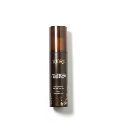 JUARA: Sweet Black Tea & Ginger Oil-Free Moisturizer | Matte Finish Lotion Reduces Shine | Deluxe Moisturizing Facial Treatment | Plumping Hyaluronic Acid | Paraben & Sulfate Free | Vegetarian | 1.7oz