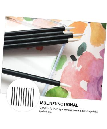 PLAFOPE 100pcs Disposable Eyeliner Makeup Eye Stick Gloss Wand Cosmetic Eye Wands Black Artificial Fiber - Buy Online on GoSupps.com