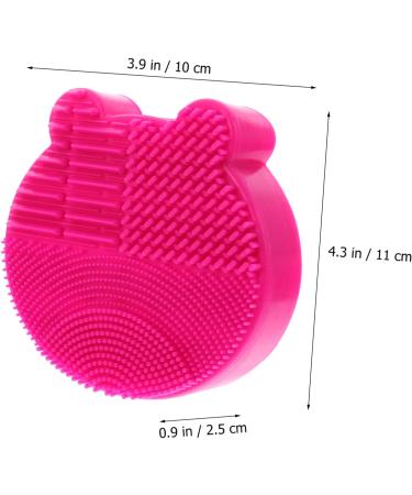 MAGICLULU 2 1 Makeup Brush Holder Makeup Brush Pad Mat Makeup Brush Cleaning Tool Brush Pad Rack Face Cleaning Pad Makeup Cleaner Mat Silicone Tools Portable Silica Gel Drying Rack 11x10cm Rosy - Buy Online on GoSupps.com