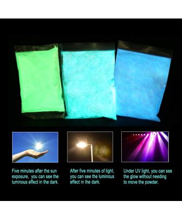 Fluorescent Powder 3x100g - Non-Toxic Luminescent Pigment for Neon Lights & Dark Effects - Professional Phosphorescent Color - Buy Online on GoSupps.com