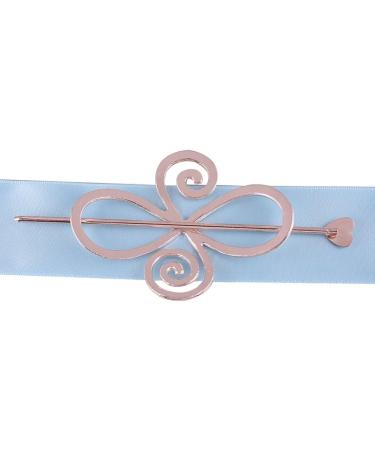 Women Knotted Flower Hairpin Barrette Hair Clip Ponytail Hair Holder - Buy Online on GoSupps.com