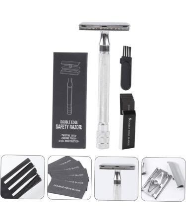 Minkissy Manual Razor Set - Double-Sided Shaving Cutter & Organizer | Metal Trimmer for Men - Perfect for Travel - Buy Online on GoSupps.com