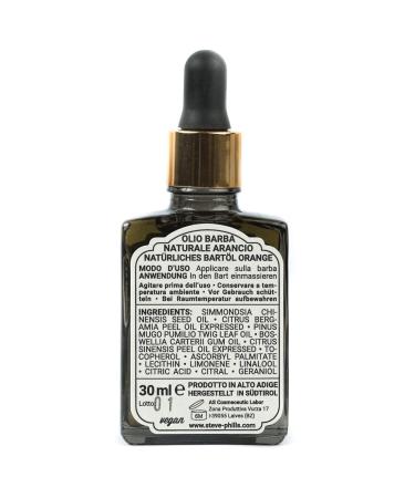 Steve & Phills Bart l 30ml - 100% Natural Beard Oil with Mountain Pine | Skin-Friendly for All Skin Types | Quality Made in South Tyrol - Buy Online on GoSupps.com