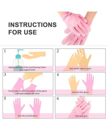 Sibba 2 Pairs Silicone Moisturizing Gloves and Socks Spa Gel Hydrating Gloves for Overnight Bedtime Heal Eczema Sleeping Lotion Hand Treatment Gloves Socks Repair Rough Cracked Dry Chapped Skin - Buy Online on GoSupps.com