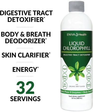 Eniva Health Liquid Chlorophyll - 16 Fl Oz. - Buy Online on GoSupps.com