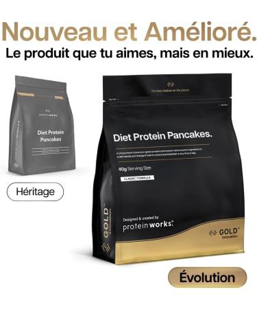 Diet Protein Pancakes - Natural - 500g Nature 1 g (Lot de 500) - Buy Online on GoSupps.com