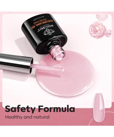 Modelones 15ml Glitter Pink Assembly Gel | UV/LED Nail Polish & Builder Gel for Nail Extensions & Art - Buy Online on GoSupps.com