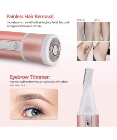 Nicoone 4-in-1 Women's Electric Razor Set | USB Rechargeable Painless Hair Removal | Bikini Trimmer with 4 Attachments - Buy Online on GoSupps.com
