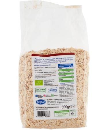 N tt ra Fiocchi di Avena Integrali BIO whole grain oat flakes from organic farming 500 g bag + Italian Gourmet Polpa di Pomodoro 400 g box - Buy Online on GoSupps.com