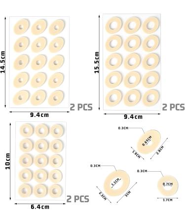 6 Pieces Corn Pads 3 Shapes Anti-Abrasion Foot Soft Latex Pads Self Adhesive Callus Pads to Prevent Friction on the Soles or Toes Oval Corn Pads - Buy Online on GoSupps.com