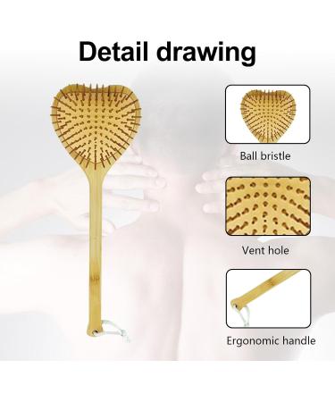 Premium Bamboo Back Scratcher - Extra Wide Head Long 40cm Handle - Wooden Itching Relief Massager for Adults | Ideal for Men & Women - Buy Online on GoSupps.com