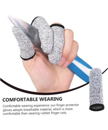 Cut Resistant Gloves with Thumb Protector - 8 Pairs Carving Finger Guards for Safe DIY & Crafting - Buy Online on GoSupps.com
