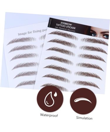 MAGICLULU 4pcs Eyebrow Stickers Eyebrow Peel off Waterproof Makeup Eyebrow Tool 4d Transfer Stickers Make up - Buy Online on GoSupps.com