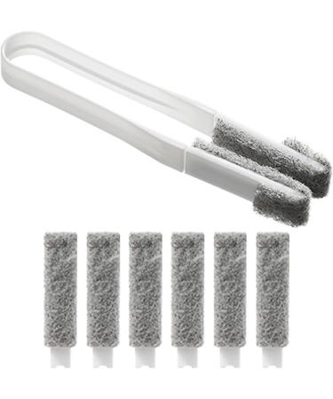 Shakven Window Blind Cleaning Brush | Hand-Held Window Shutters Dusterl - with 6 Replacement Heads Hand-Held Window Shutters Duster for Door Track Window Track - Buy Online on GoSupps.com