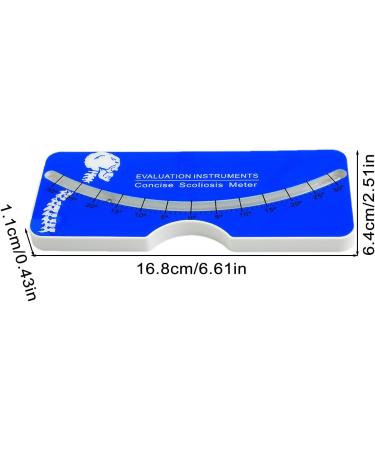 Generic Scoliosis Test Measuring Device | 0-30 Acrylic Lineal | Reusable & Portable Evaluation Tool | Ideal for Home & Travel - Buy Online on GoSupps.com