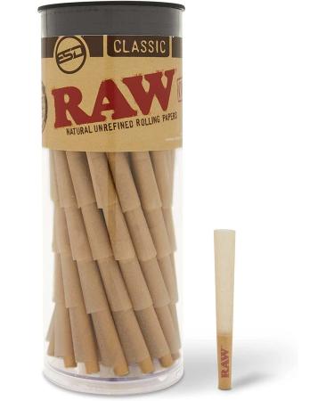 RAW Cones Classic Single Size 70/24 for a single-use Mini Preroll to Enjoy a Quick Sesh - 100 Cone Pack 100 Pack